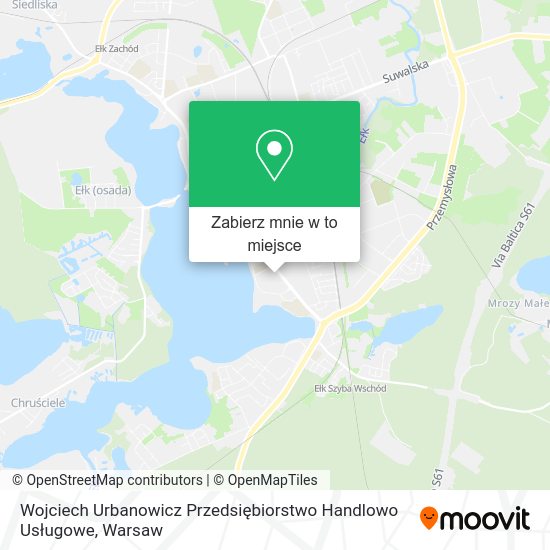 Mapa Wojciech Urbanowicz Przedsiębiorstwo Handlowo Usługowe