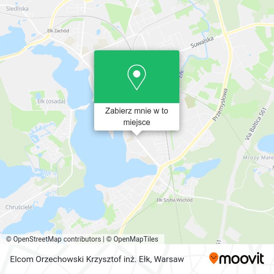 Mapa Elcom Orzechowski Krzysztof inż. Ełk