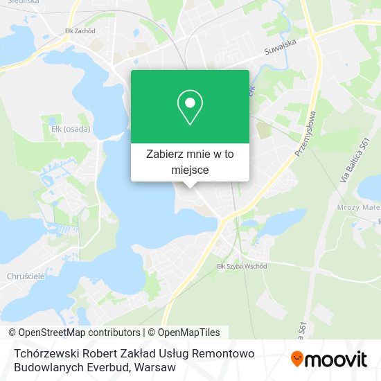 Mapa Tchórzewski Robert Zakład Usług Remontowo Budowlanych Everbud