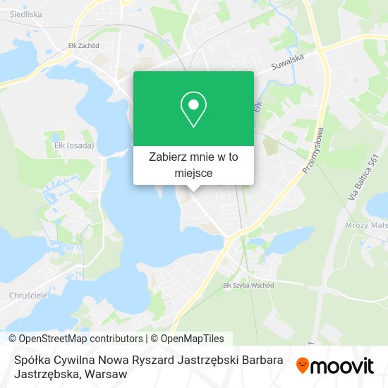 Mapa Spółka Cywilna Nowa Ryszard Jastrzębski Barbara Jastrzębska