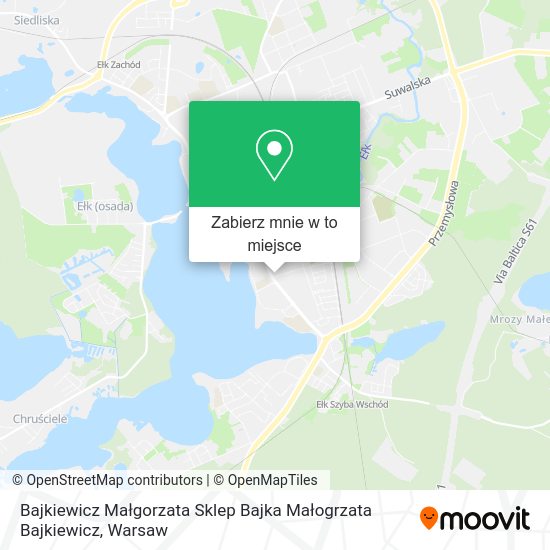 Mapa Bajkiewicz Małgorzata Sklep Bajka Małogrzata Bajkiewicz