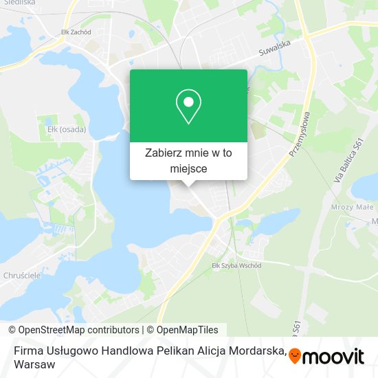 Mapa Firma Usługowo Handlowa Pelikan Alicja Mordarska