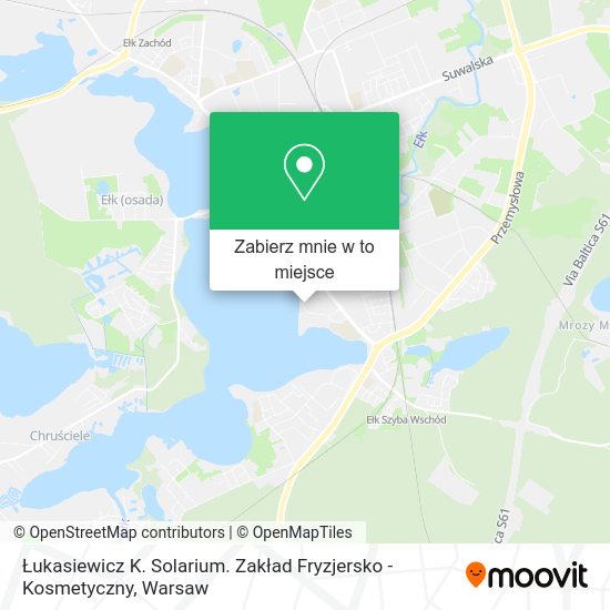 Mapa Łukasiewicz K. Solarium. Zakład Fryzjersko - Kosmetyczny