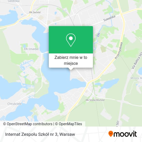 Mapa Internat Zespołu Szkół nr 3