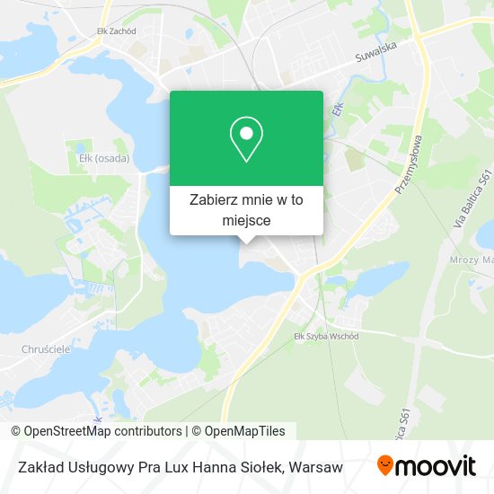 Mapa Zakład Usługowy Pra Lux Hanna Siołek