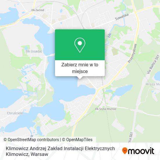 Mapa Klimowicz Andrzej Zakład Instalacji Elektrycznych Klimowicz