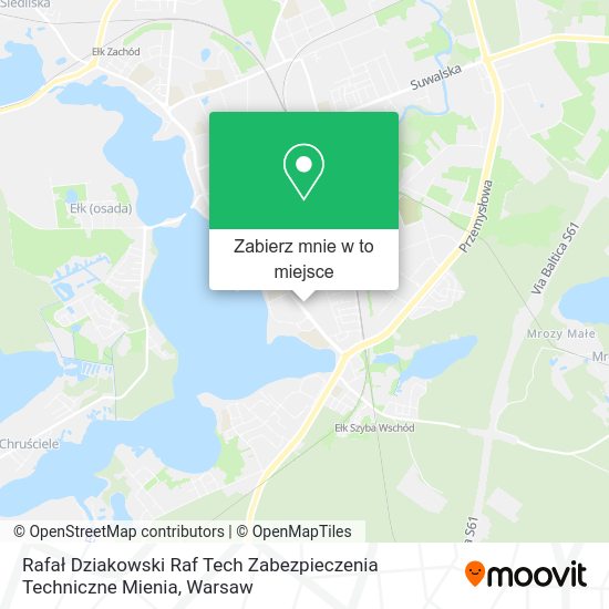 Mapa Rafał Dziakowski Raf Tech Zabezpieczenia Techniczne Mienia