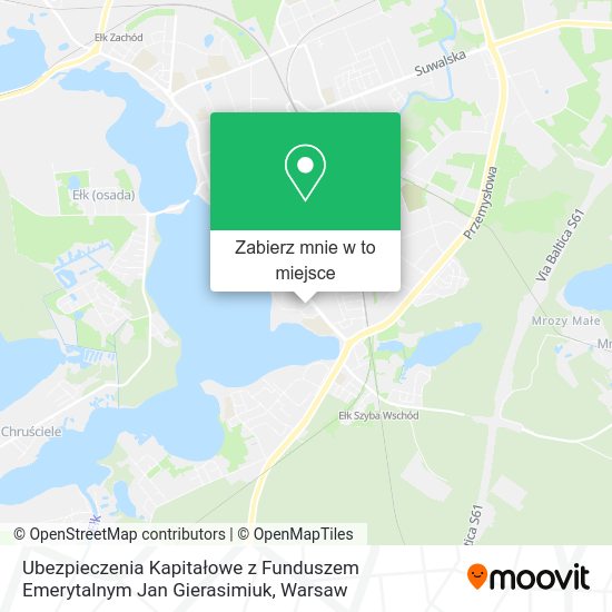 Mapa Ubezpieczenia Kapitałowe z Funduszem Emerytalnym Jan Gierasimiuk