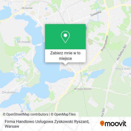 Mapa Firma Handlowo Usługowa Zyskowski Ryszard