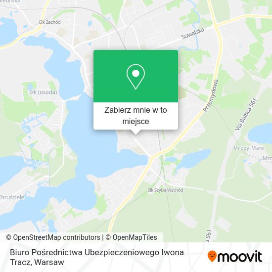 Mapa Biuro Pośrednictwa Ubezpieczeniowego Iwona Tracz