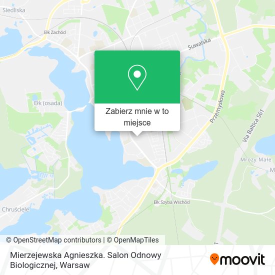 Mapa Mierzejewska Agnieszka. Salon Odnowy Biologicznej