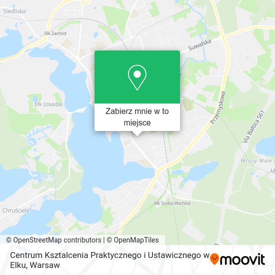 Mapa Centrum Ksztalcenia Praktycznego i Ustawicznego w Elku