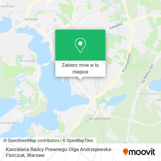 Mapa Kancelaria Radcy Prawnego Olga Andrzejewska-Florczuk