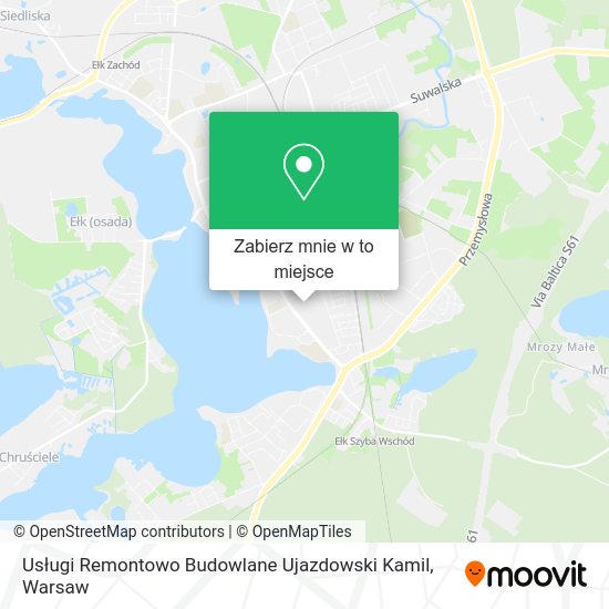 Mapa Usługi Remontowo Budowlane Ujazdowski Kamil