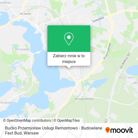 Mapa Bućko Przemysław Usługi Remontowo - Budowlane Fast Bud