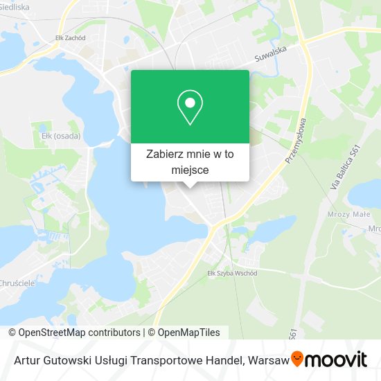 Mapa Artur Gutowski Usługi Transportowe Handel