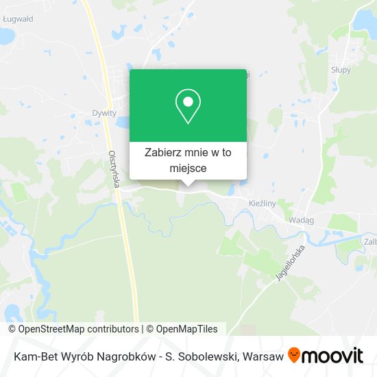 Mapa Kam-Bet Wyrób Nagrobków - S. Sobolewski