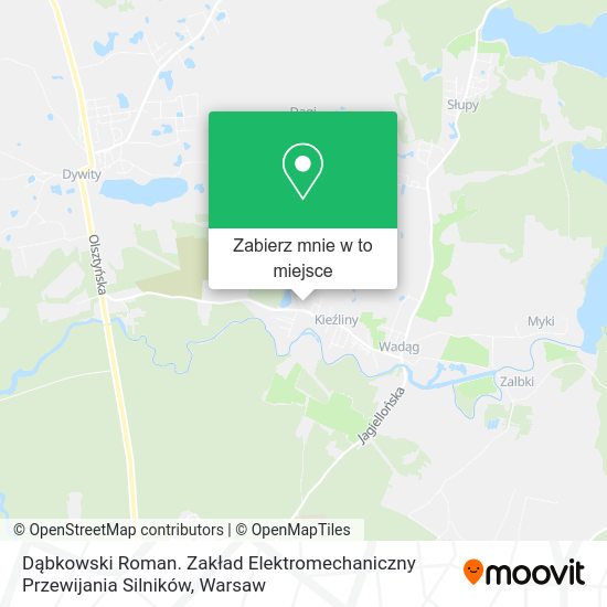 Mapa Dąbkowski Roman. Zakład Elektromechaniczny Przewijania Silników