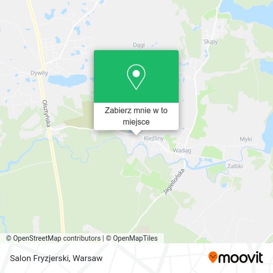 Mapa Salon Fryzjerski