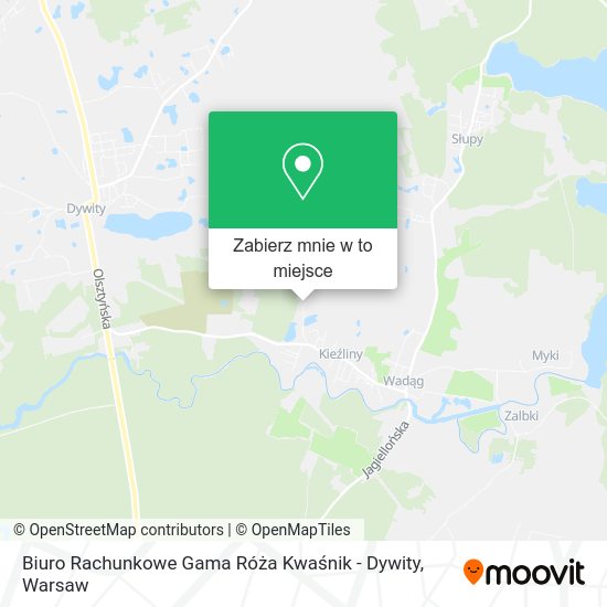 Mapa Biuro Rachunkowe Gama Róża Kwaśnik - Dywity