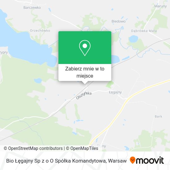 Mapa Bio Łęgajny Sp z o O Spółka Komandytowa