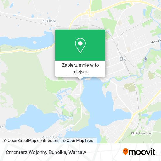 Mapa Cmentarz Wojenny Bunelka