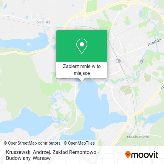 Mapa Kruszewski Andrzej. Zakład Remontowo - Budowlany