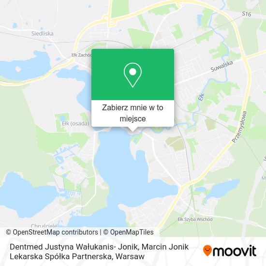 Mapa Dentmed Justyna Wałukanis- Jonik, Marcin Jonik Lekarska Spółka Partnerska