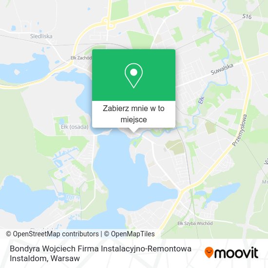 Mapa Bondyra Wojciech Firma Instalacyjno-Remontowa Instaldom