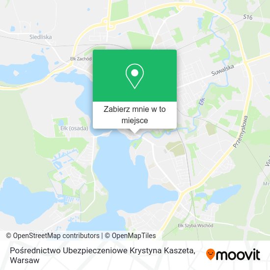 Mapa Pośrednictwo Ubezpieczeniowe Krystyna Kaszeta