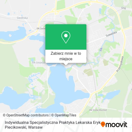 Mapa Indywidualna Specjalistyczna Praktyka Lekarska Eryk Piecikowski