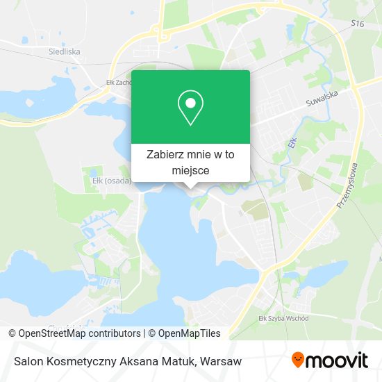 Mapa Salon Kosmetyczny Aksana Matuk