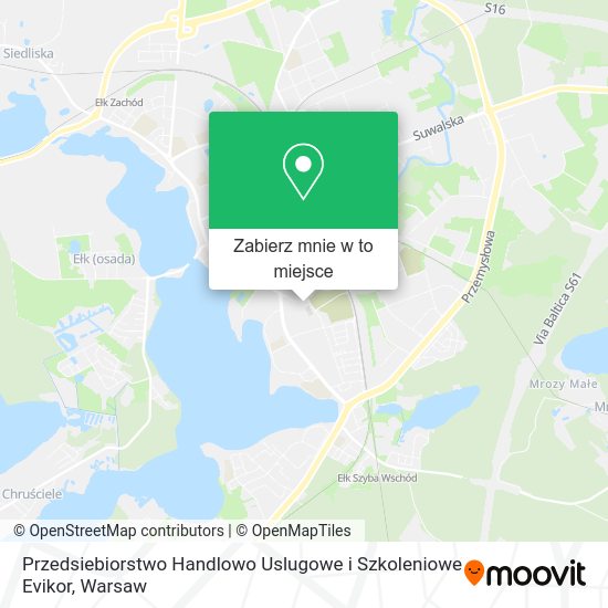 Mapa Przedsiebiorstwo Handlowo Uslugowe i Szkoleniowe Evikor