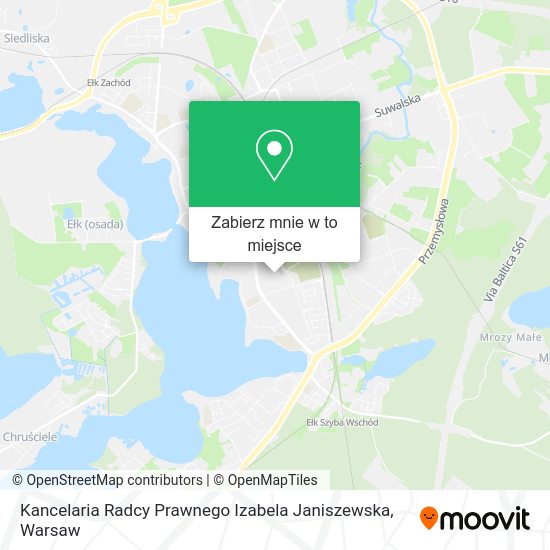 Mapa Kancelaria Radcy Prawnego Izabela Janiszewska