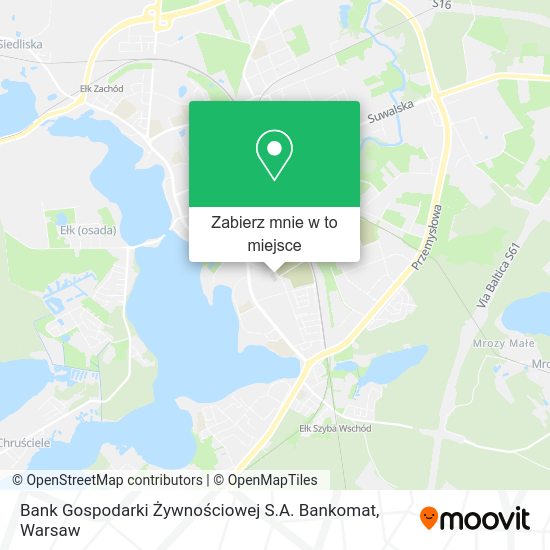 Mapa Bank Gospodarki Żywnościowej S.A. Bankomat