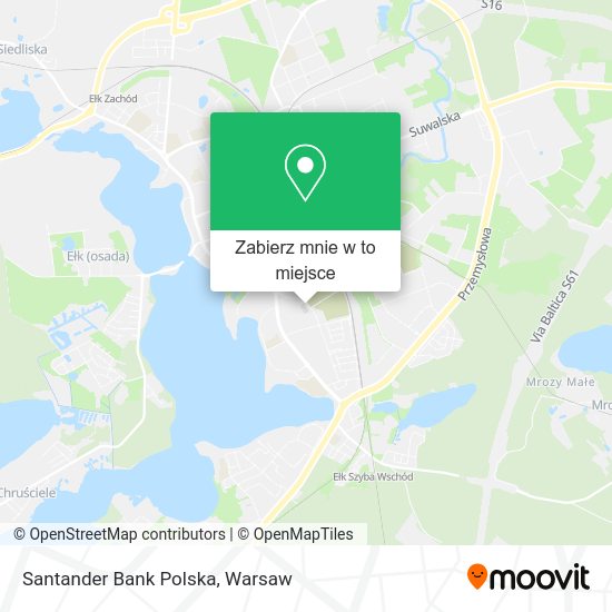 Mapa Santander Bank Polska