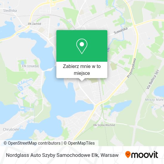 Mapa Nordglass Auto Szyby Samochodowe Ełk