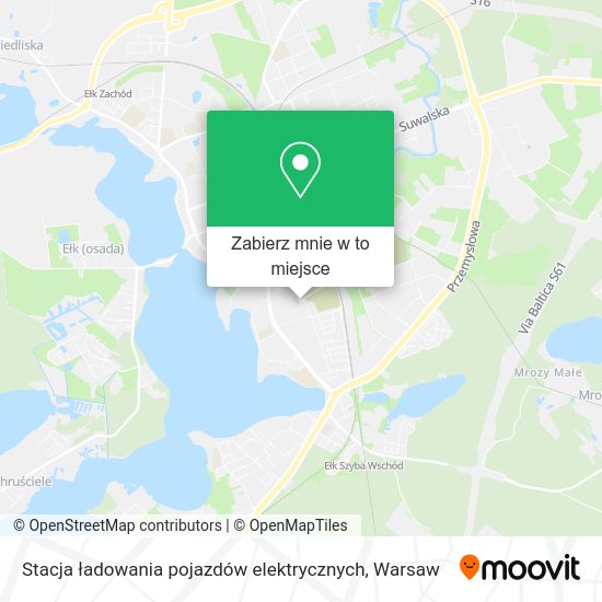 Mapa Stacja ładowania pojazdów elektrycznych