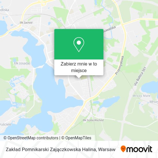 Mapa Zakład Pomnikarski Zajączkowska Halina