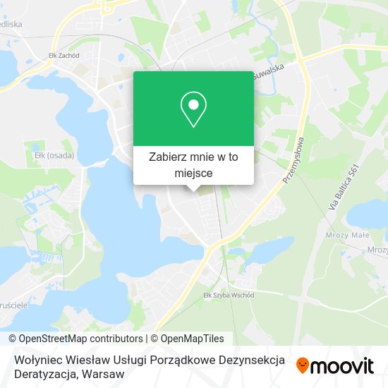 Mapa Wołyniec Wiesław Usługi Porządkowe Dezynsekcja Deratyzacja