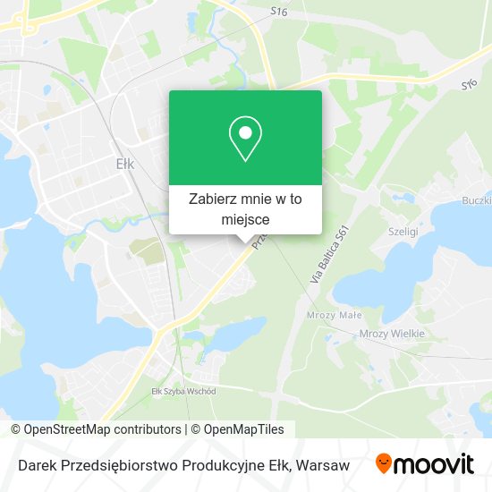 Mapa Darek Przedsiębiorstwo Produkcyjne Ełk