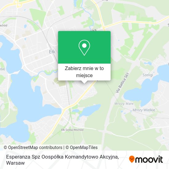 Mapa Esperanza Spz Oospółka Komandytowo Akcyjna