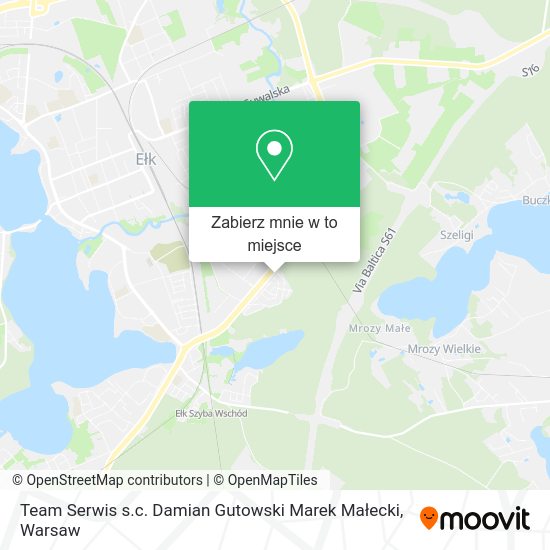 Mapa Team Serwis s.c. Damian Gutowski Marek Małecki