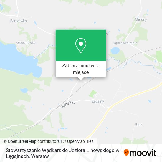 Mapa Stowarzyszenie Wędkarskie Jeziora Linowskiego w Łęgajnach