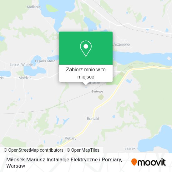 Mapa Miłosek Mariusz Instalacje Elektryczne i Pomiary