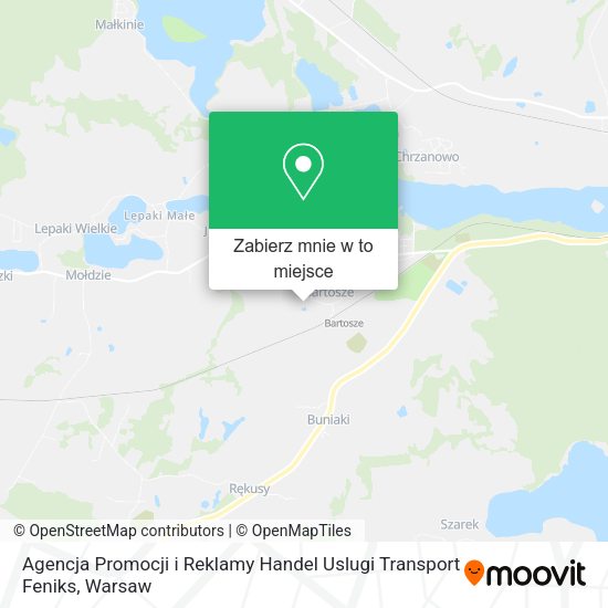 Mapa Agencja Promocji i Reklamy Handel Uslugi Transport Feniks