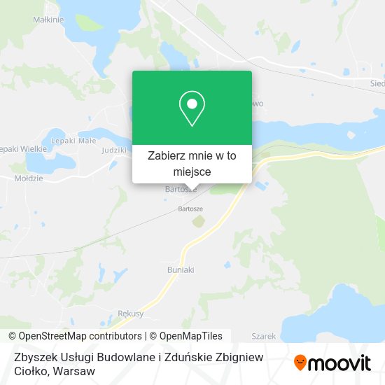 Mapa Zbyszek Usługi Budowlane i Zduńskie Zbigniew Ciołko