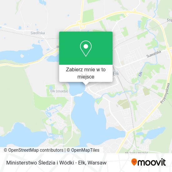 Mapa Ministerstwo Śledzia i Wódki - Ełk