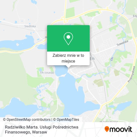 Mapa Radziwiłko Marta. Usługi Pośrednictwa Finansowego