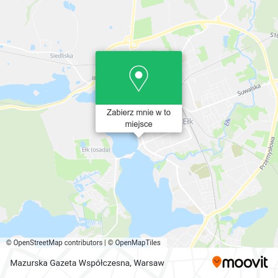 Mapa Mazurska Gazeta Współczesna